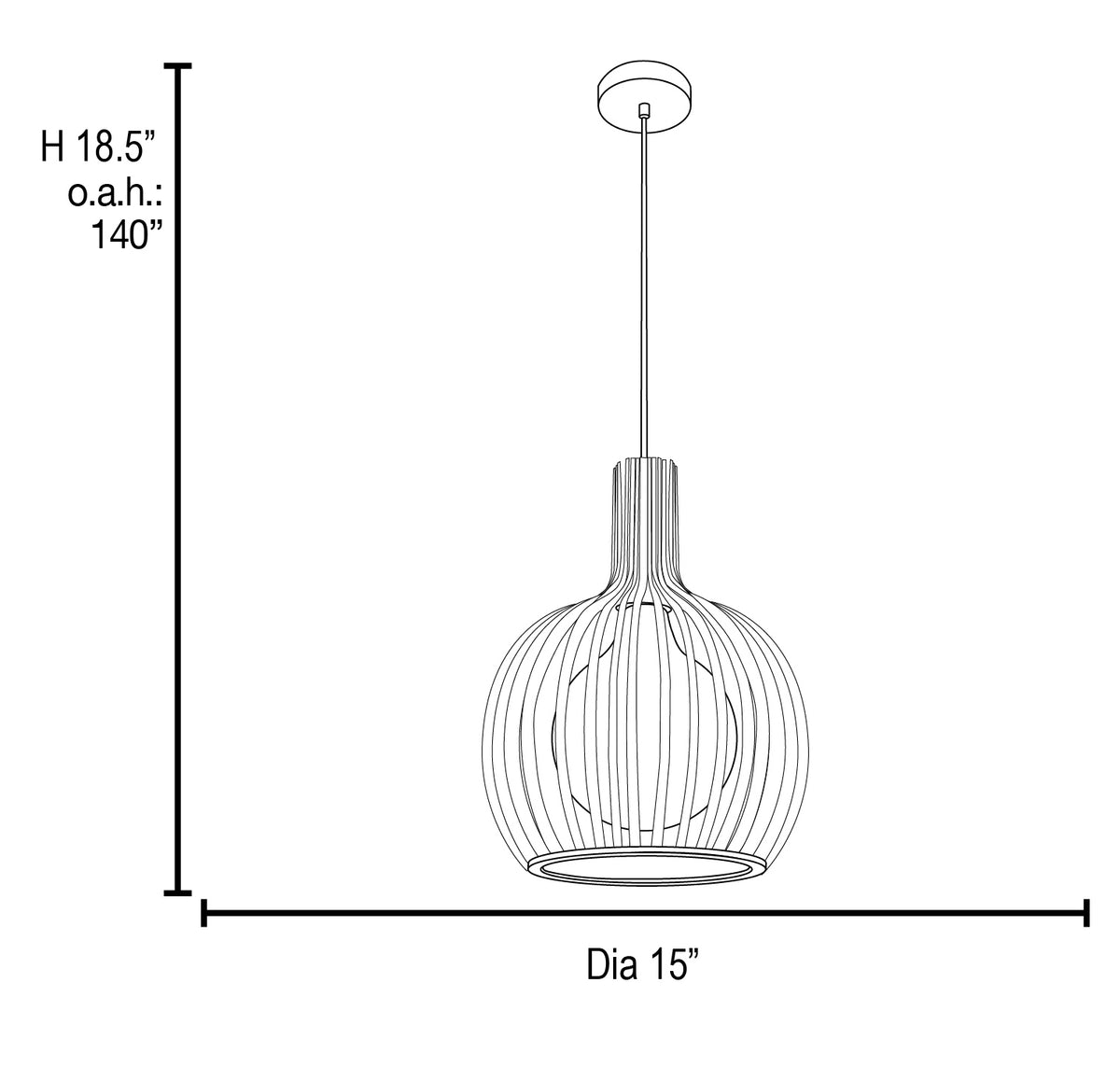 Access Lighting Chuki Pendant, image 2