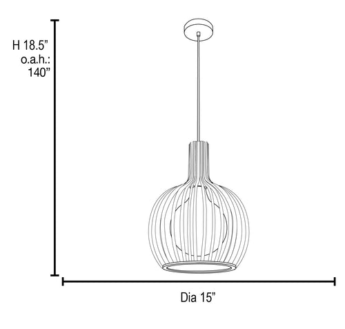 Access Lighting Chuki Pendant, image 2