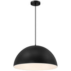 Huck 1 Light Pendant, Matte Black