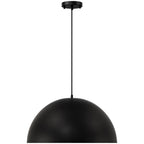 Huck 1 Light Pendant, Matte Black