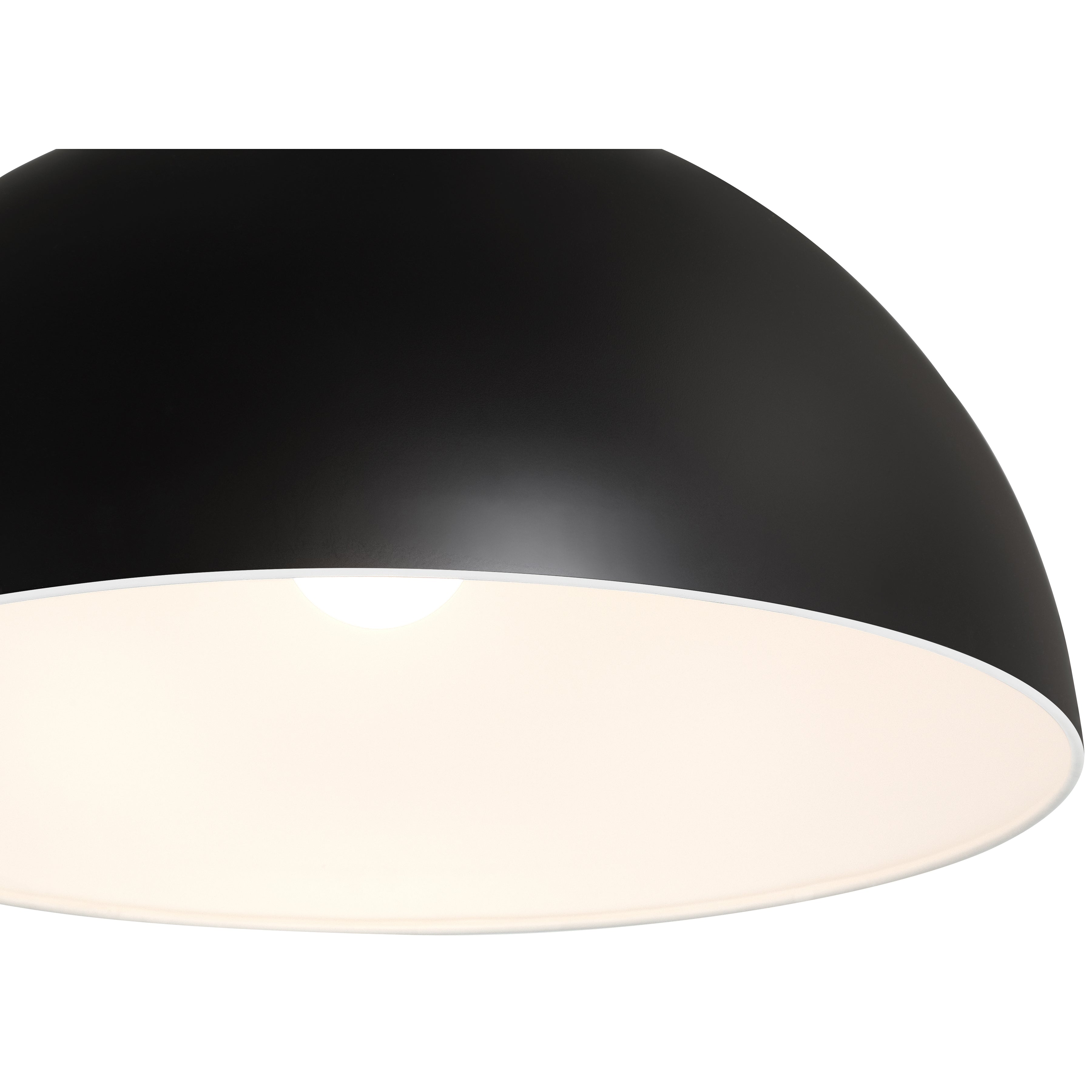 Huck 1 Light Pendant, Matte Black