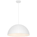 Huck 1 Light Pendant, Matte White