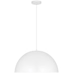 Huck 1 Light Pendant, Matte White