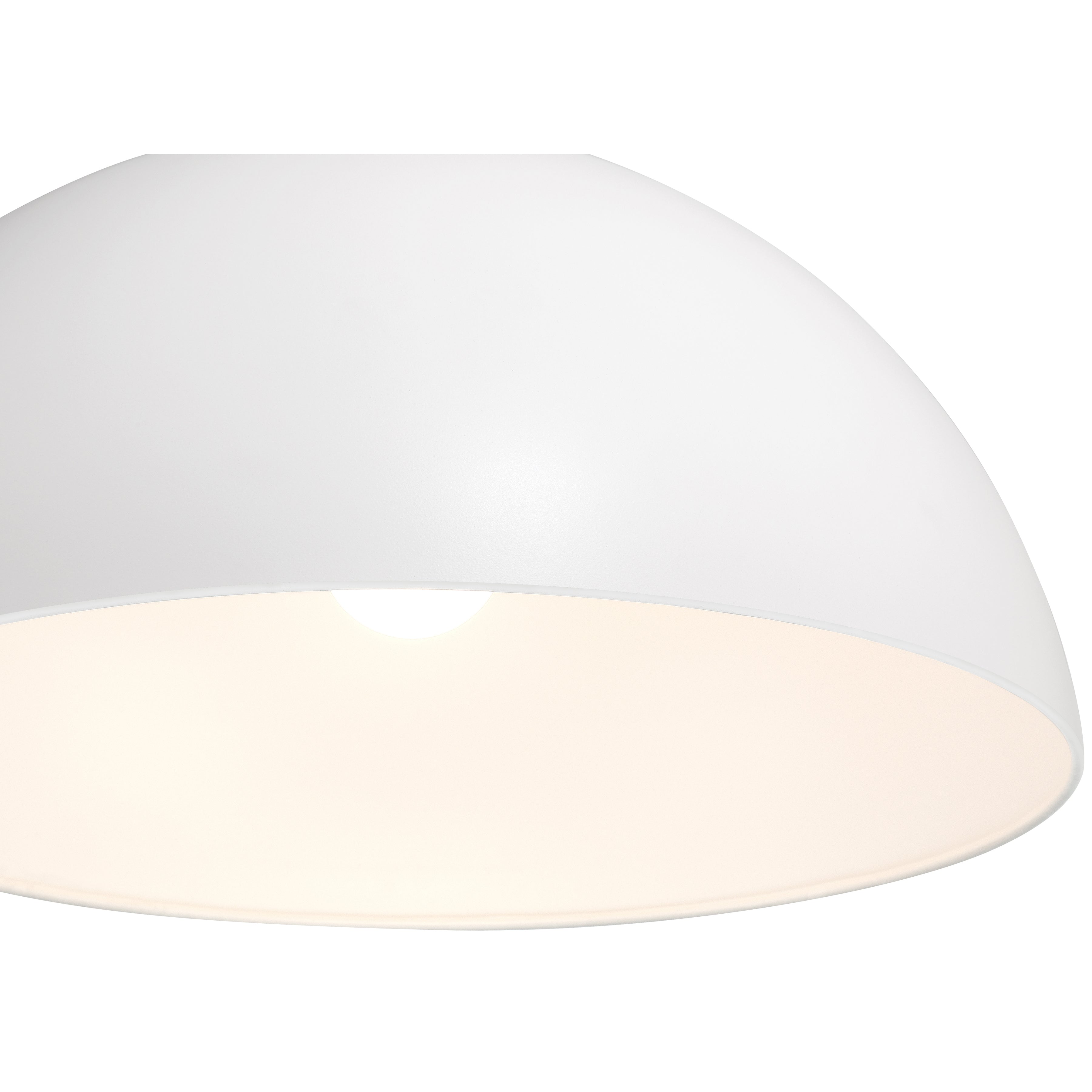 Huck 1 Light Pendant, Matte White
