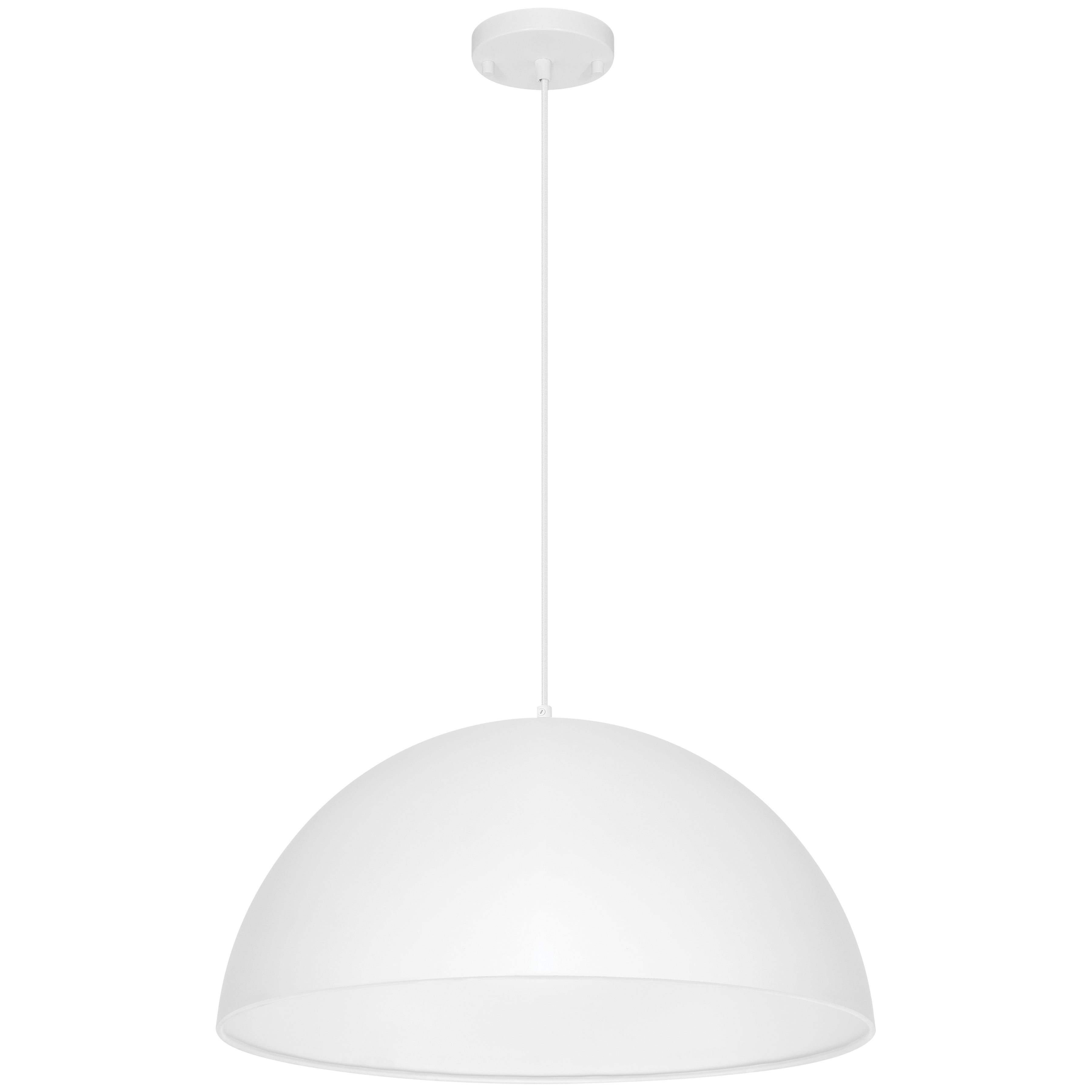 Huck 1 Light Pendant, Matte White