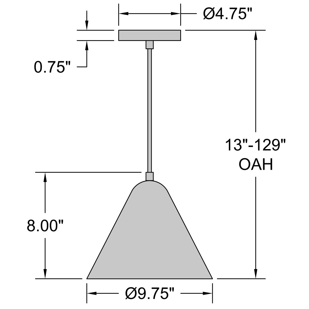 Access Lighting Ford LED Pendant, Matte White / 9.75", image 7