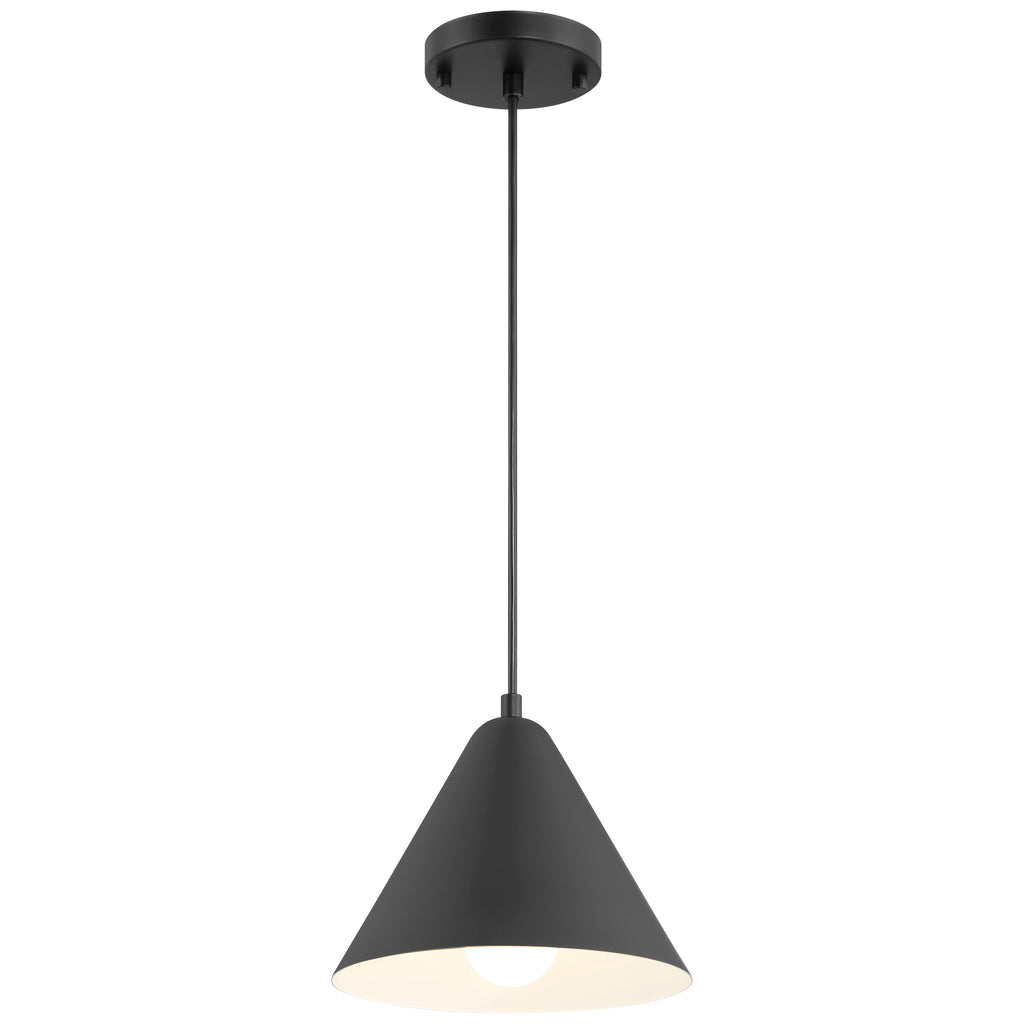 Ford LED Pendant, Matte Black / 9.75"