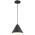 Ford LED Pendant, Matte Black / 9.75"