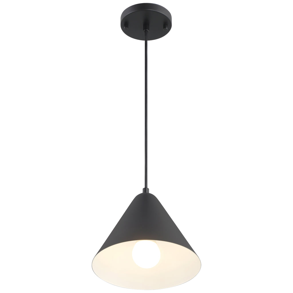 Ford LED Pendant, Matte Black / 9.75"