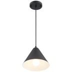 Ford LED Pendant, Matte Black / 9.75"