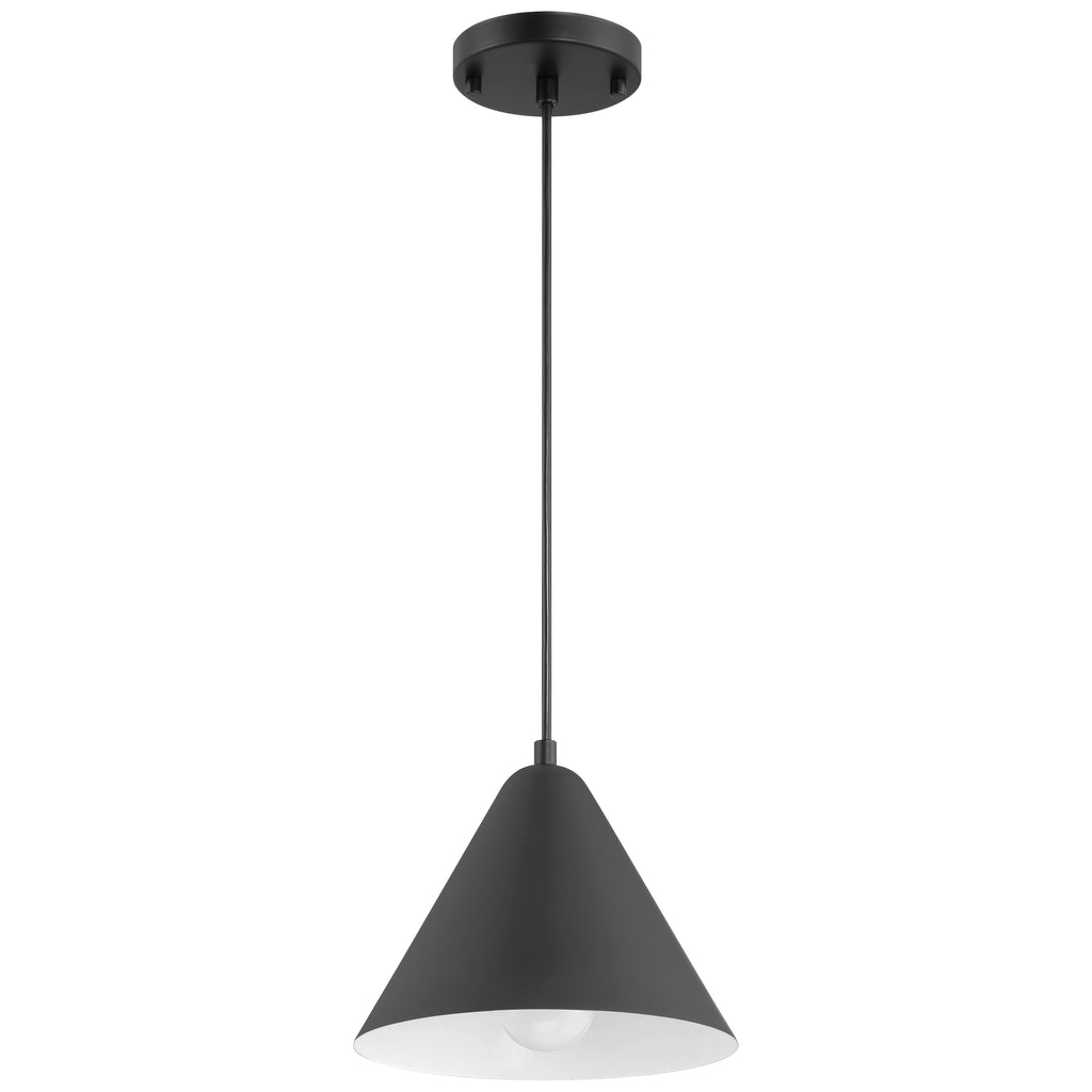 Ford LED Pendant, Matte Black / 9.75"