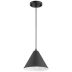 Ford LED Pendant, Matte Black / 9.75"