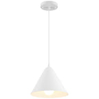 Ford LED Pendant, Matte White / 9.75"