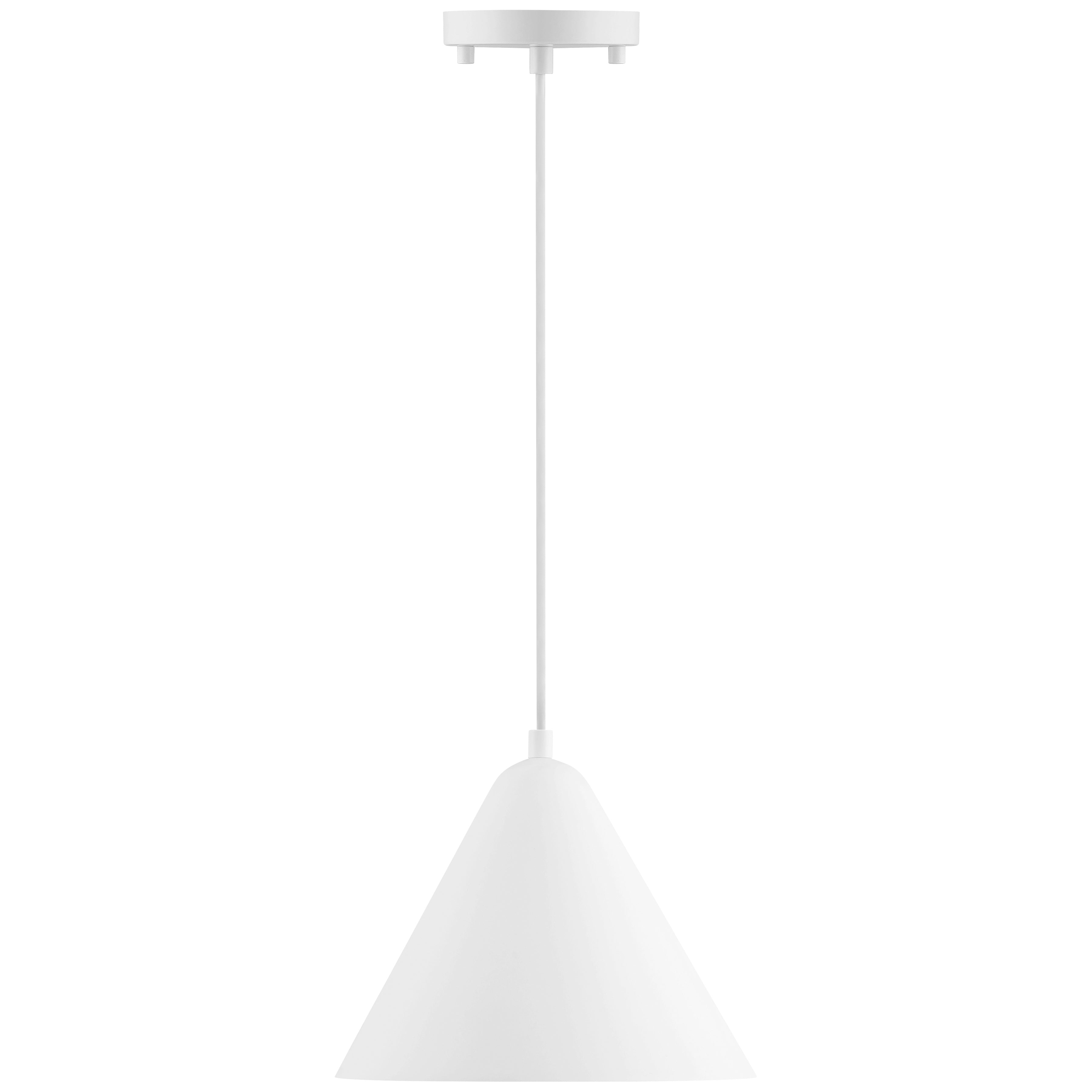 Ford LED Pendant, Matte White / 9.75"