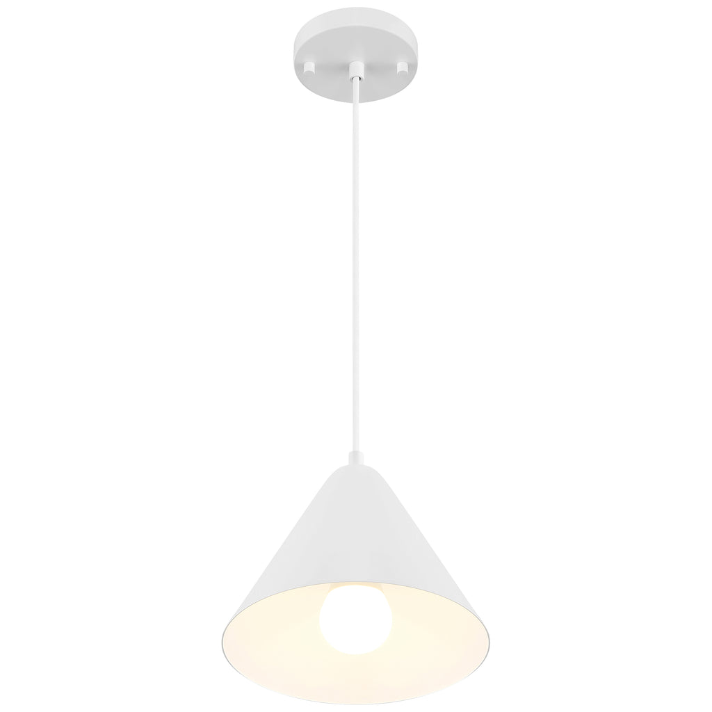 Ford LED Pendant, Matte White / 9.75"
