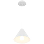 Ford LED Pendant, Matte White / 9.75"