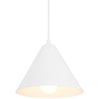 Ford LED Pendant, Matte White / 9.75"