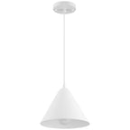 Ford LED Pendant, Matte White / 9.75"