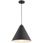 Ford LED Pendant, Matte Black / 14.25"