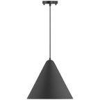 Ford LED Pendant, Matte Black / 14.25"