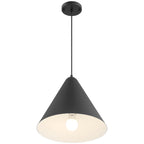 Ford LED Pendant, Matte Black / 14.25"