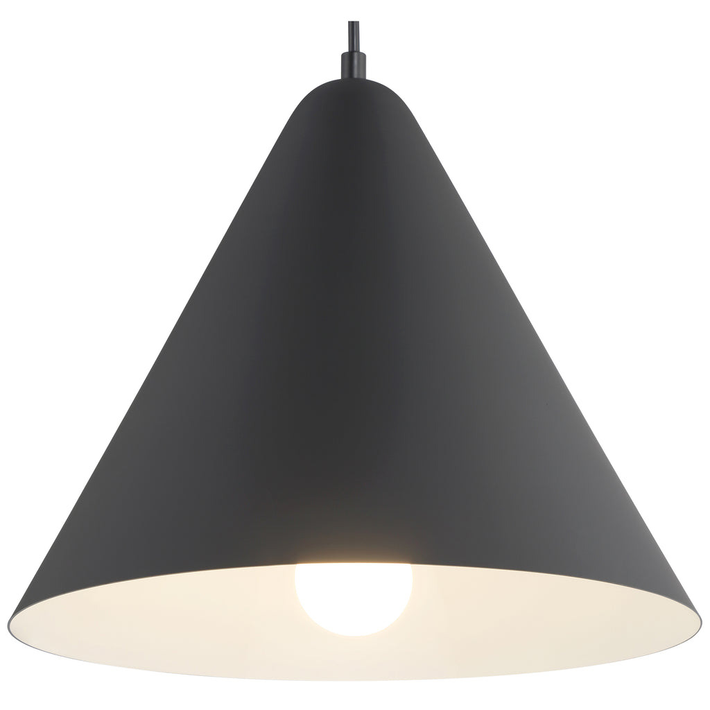 Ford LED Pendant, Matte Black / 14.25"