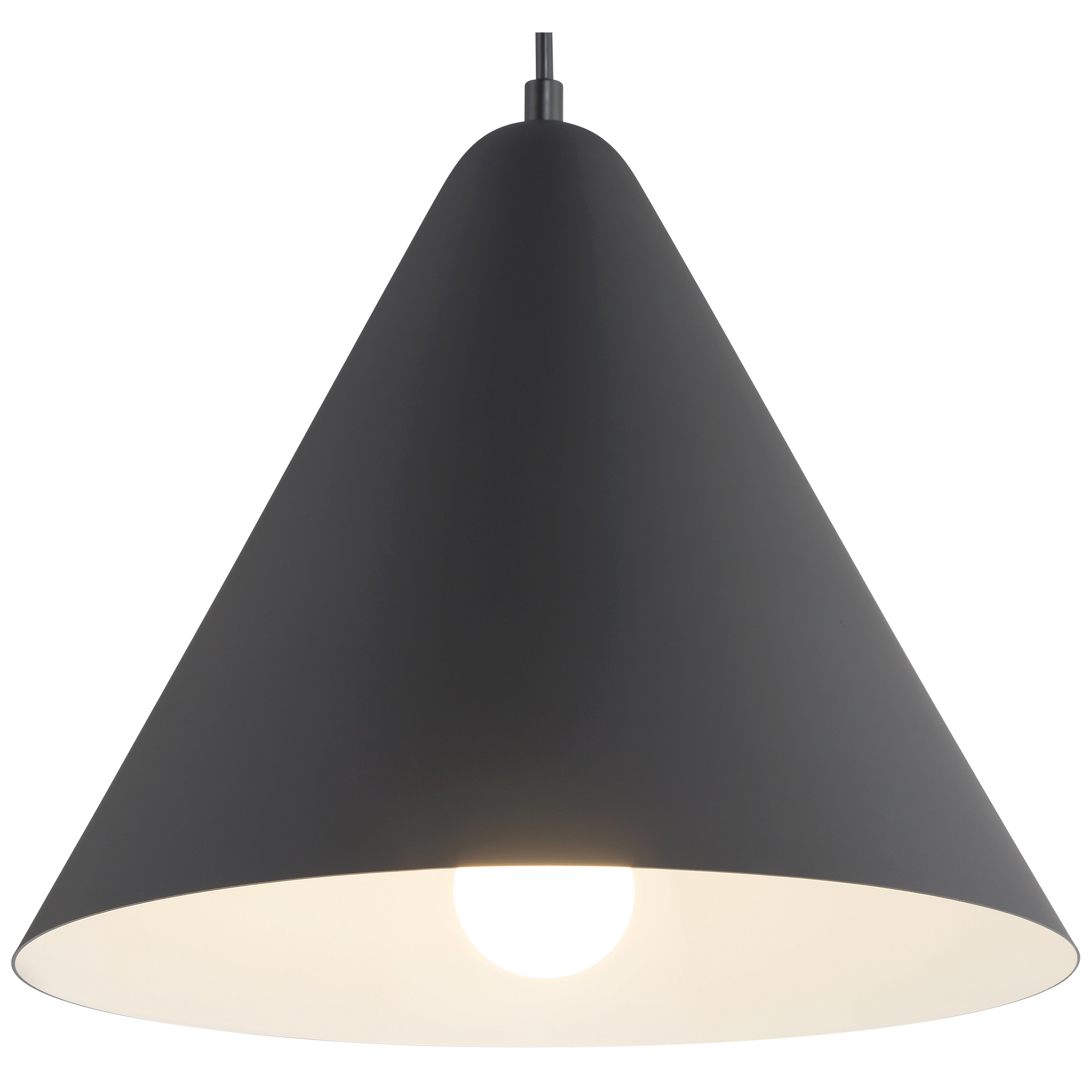 Ford LED Pendant, Matte Black / 14.25"