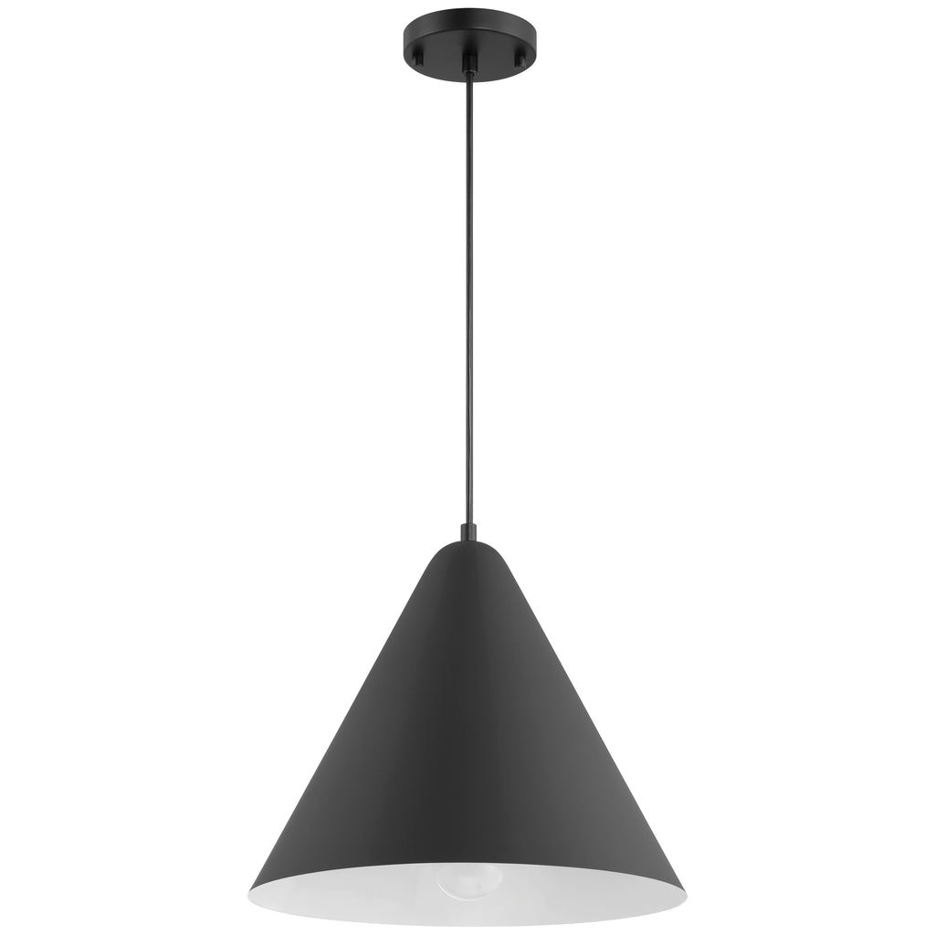 Ford LED Pendant, Matte Black / 14.25"