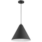 Ford LED Pendant, Matte Black / 14.25"