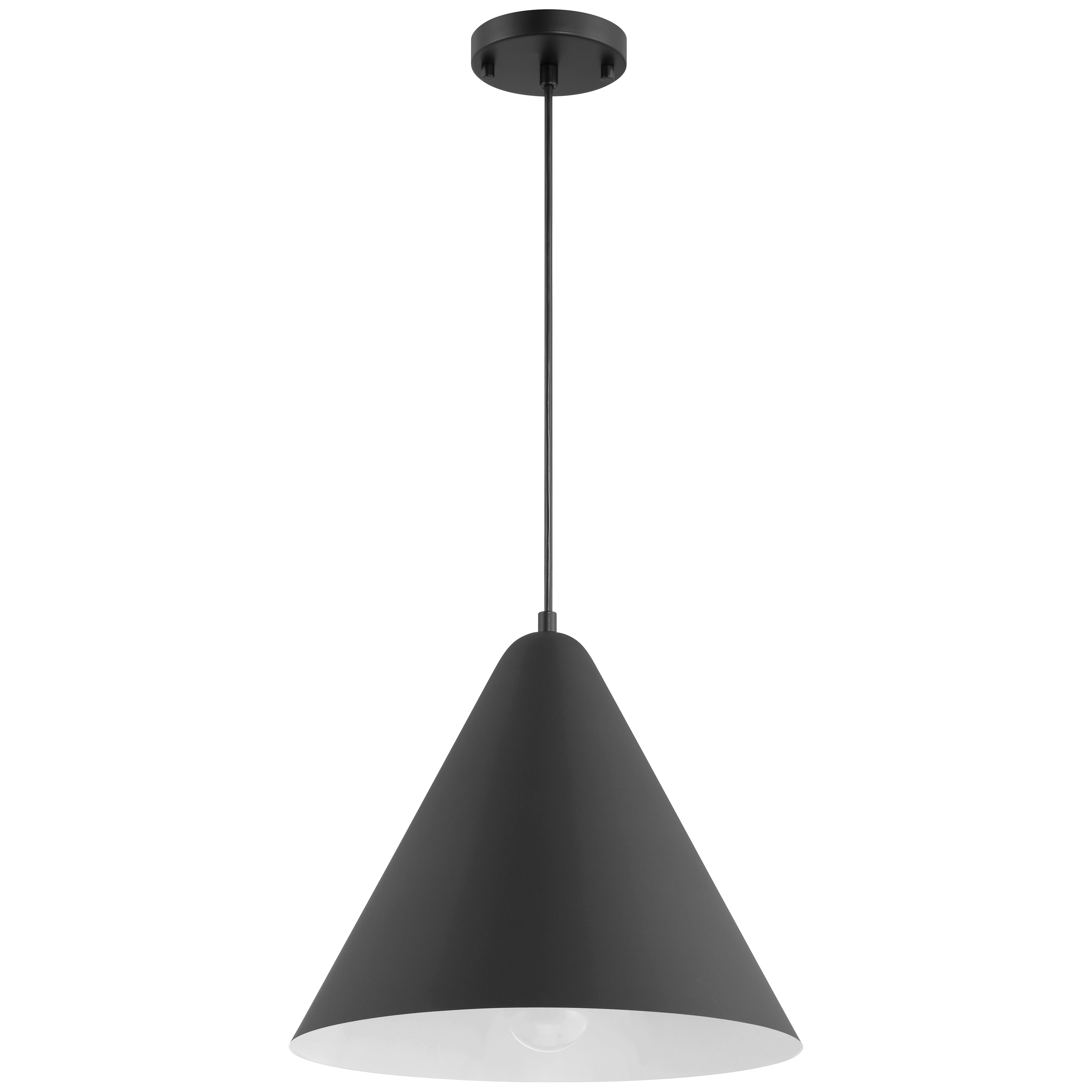Ford LED Pendant, Matte Black / 14.25"