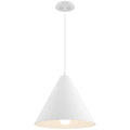 Ford LED Pendant, Matte White / 14.25"