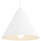 Ford LED Pendant, Matte White / 14.25"