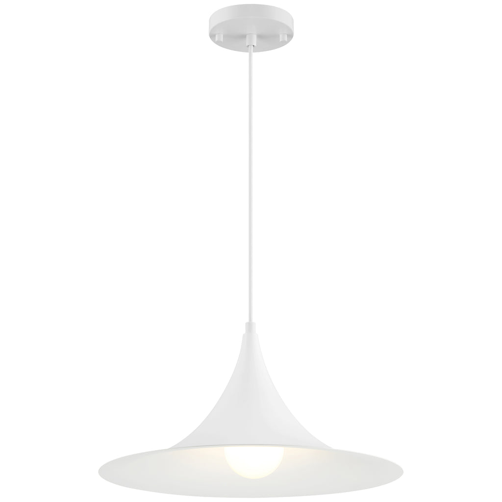Costa LED Pendant, Matte White / 15.75"
