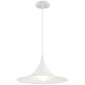 Costa LED Pendant, Matte White / 15.75"