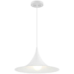 Costa LED Pendant, Matte White / 15.75"