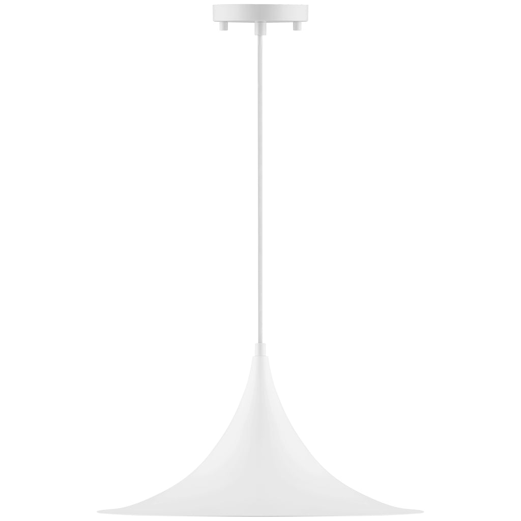 Costa LED Pendant, Matte White / 15.75"