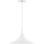 Costa LED Pendant, Matte White / 15.75"