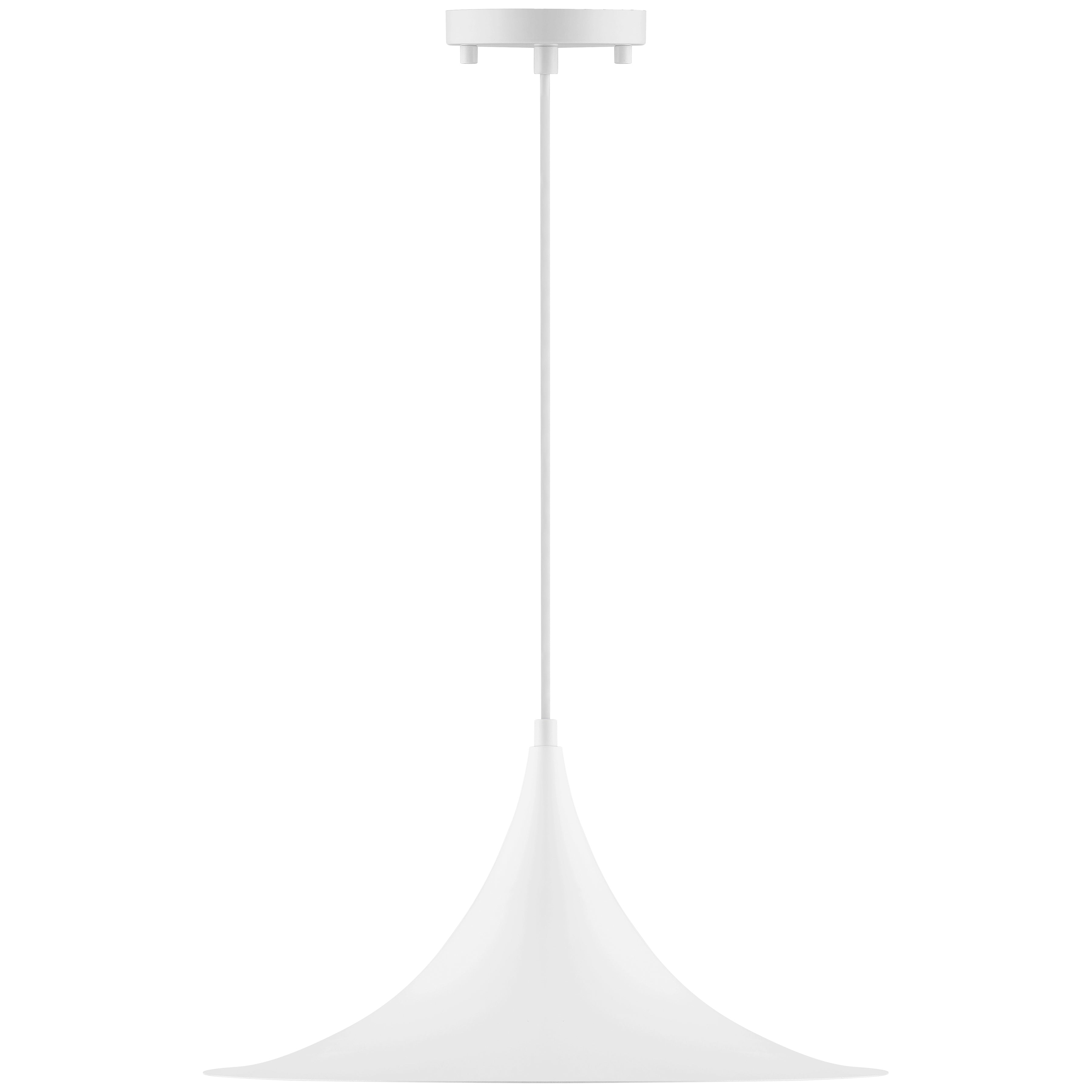Costa LED Pendant, Matte White / 15.75"