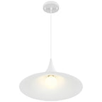 Costa LED Pendant, Matte White / 15.75"