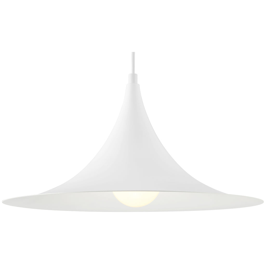 Costa LED Pendant, Matte White / 15.75"