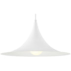Costa LED Pendant, Matte White / 15.75"