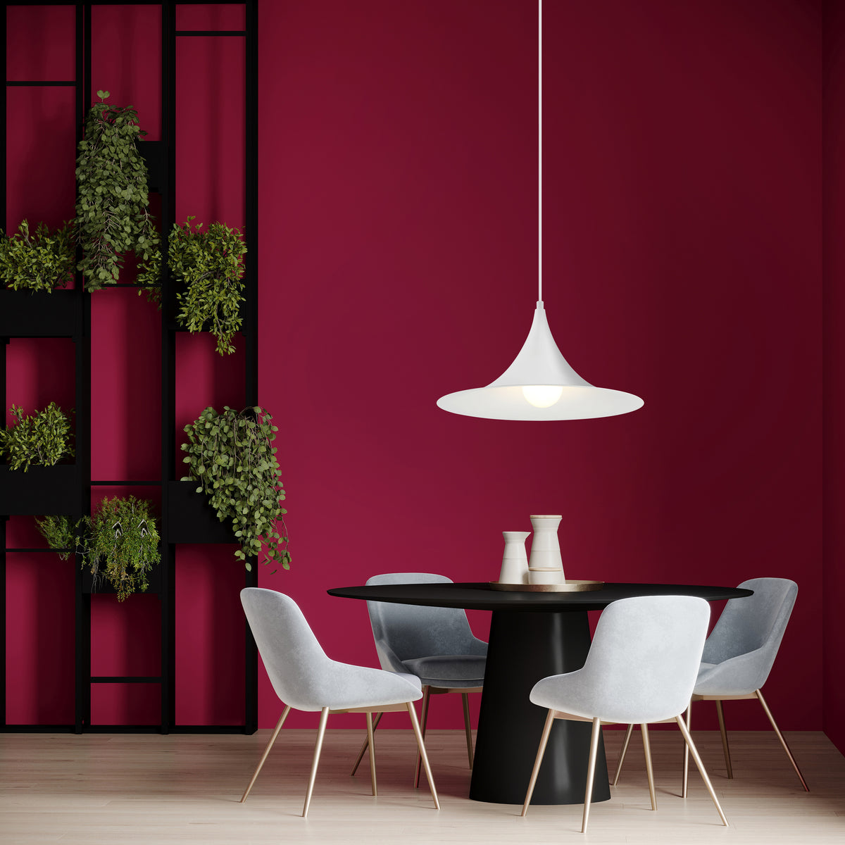 Access Lighting Costa LED Pendant, Matte White / 19", image 7