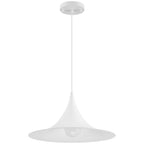 Costa LED Pendant, Matte White / 15.75"