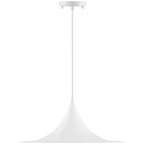 Costa LED Pendant, Matte White / 19"