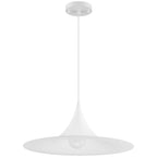 Costa LED Pendant, Matte White / 19"
