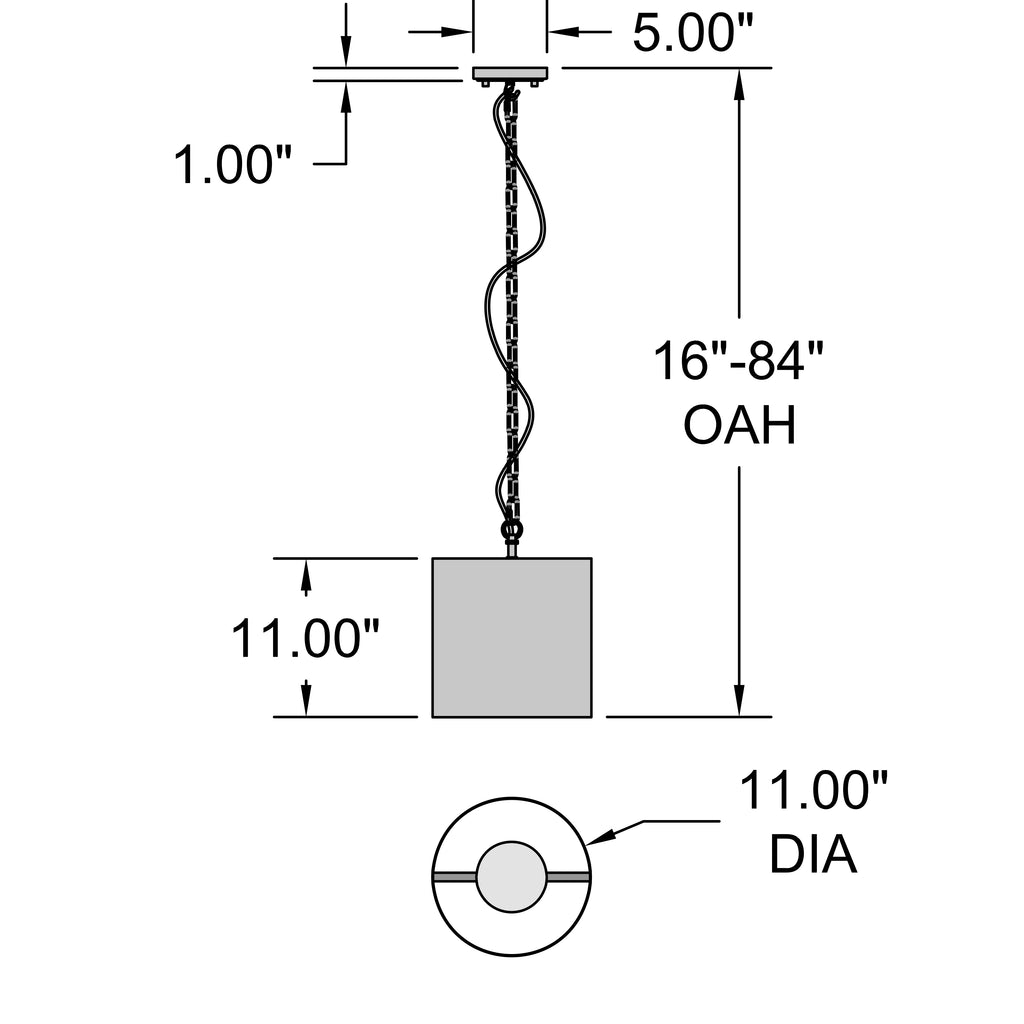 Access Lighting Knox 1 Light Pendant, image 7