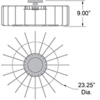 Access Lighting Wired LED Semi-Flush, image 2