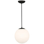 Pearl Pendant, Matte Black / 10"