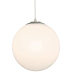 Pearl Pendant, Brushed Steel / 15.75"