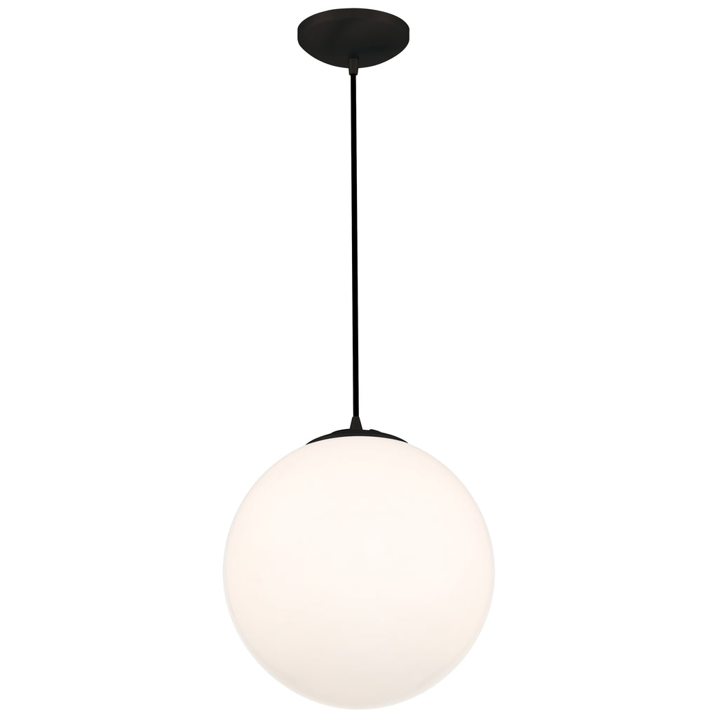Pearl Pendant, Matte Black / 15.75"